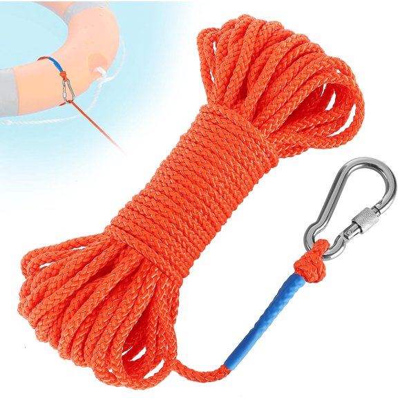 Water Floating Lifesaving Rope - Professional Throwing Pool Life Preserver Rope Line for Swimming Small Kayak Inflatable Boat