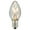 Clear, variant on Vickerman C7 Transparent Yellow Twinkle Replacement Bulb, 5 watts, 120 Volt, box of 25