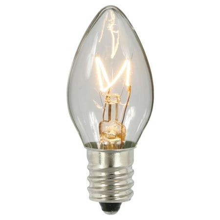 Vickerman C7 Clear Twinkle 120V 5W Bulbs - Walmart.com