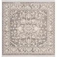 thumbnail image 1 of Unique Loom 3137273 4 x 4 ft. Olympia New Classical Square Rug, Gray, 1 of 2