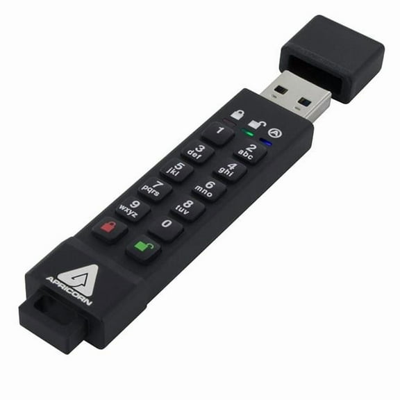 Apricorn Mass Storage  64GB 256-Bit AES XTS Hardware Encrypted Secure USB 3.0 Memory Key