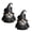 2pcs, variant on Misright Gothics Wizard Gnomes Figurines Resin Statues Ornament for Home Garden Decor Collectibles