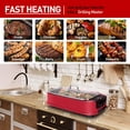 thumbnail image 3 of Electric Contact Grill Rose Red Single Grill Plate Indoor Use, 3 of 8