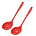 thumbnail image 3 of Silicone Pasta Spoon, Durable Silicone High temperature resistant Comfortable Grip Hanging Hole Silicone Slotted Spoon  for Cooking for Restaurant for Kitchen, 3 of 7
