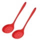 thumbnail image 1 of Colador de cucharón de cocina, 2 piezas Cuchara ranurada de silicona Cuchara de pasta de silicona Cuchara ranurada pequeña Estándares líderes en la industria, 1 of 12