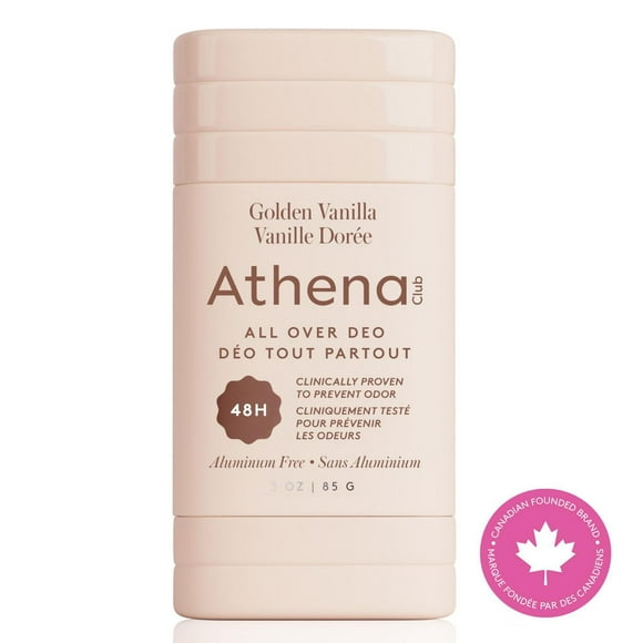 Athena Club All Over Deodorant, Golden Vanilla, Volume - 85 g
