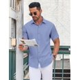 thumbnail image 2 of COOFANDY Short Sleeve Dress Shirt for Men Business Casual Button Down Shirt, 2 of 6
