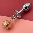 thumbnail image 3 of BDSM Anal Plug - Metal Bell Butt Plug for Masturbation and Sex Game - Erotic Props for Men and Women, 3 of 4