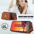 thumbnail image 3 of Case for Samsung Galaxy S24 Plus, Crossbody Wristlet Case Wallet with RFID Blocking Card Slots KickStand Flip Folio PU Leather Magnetic Protective Cover Women for Samsung Galaxy S24 Plus, Brown, 3 of 9