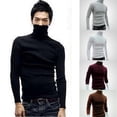 thumbnail image 4 of WIFORNT Pull Décontracté à Manches Longues pour Hommes Couleur Unie Col Haut Mode Respirant Confortable Haut, 4 of 7