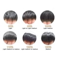 thumbnail image 6 of Toupee For Men Human Hair Replacement Systems Full French Lace Hair Systems Lace Toupee Hairpieces Bleached Knots Male All Lace Men Hair Units 8X10"-100% Density#340 Dark Brown With 40% Gray, 6 of 7