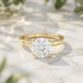 thumbnail image 5 of Rosec Jewels Lab Grown 2 Carat Diamond Engagement Ring for Women - IGI Certified - E-VS1 Quality - with Jewelry Box, 14K Yellow Gold, US 7.00, 5 of 8