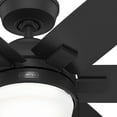 thumbnail image 6 of Restored Hunter 52 inch Matte Black Indoor Ceiling Fan with Lights and Pull Chains for Bedroom, Living Room, Dining Room, Kitchen, Office (Refurbished), 6 of 8
