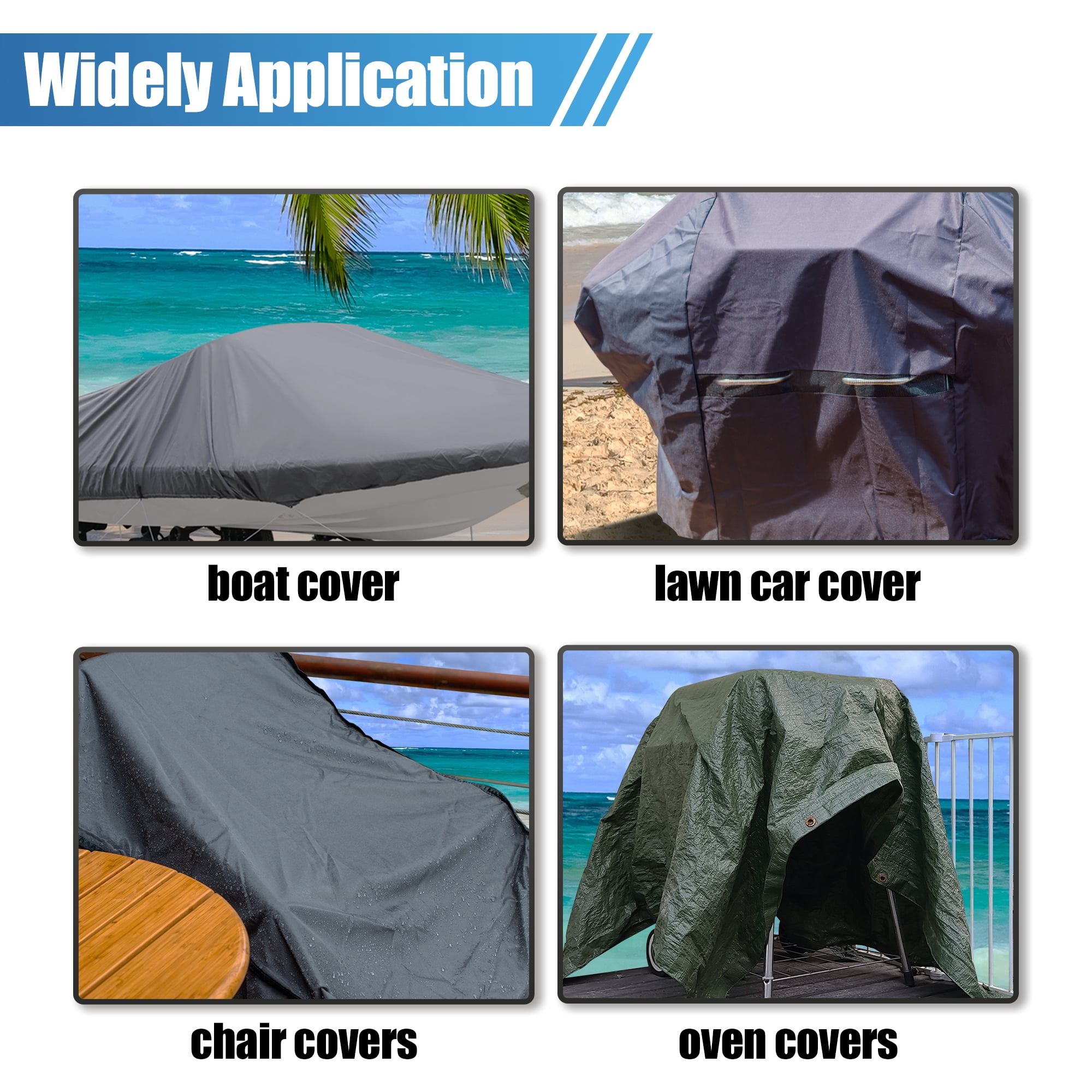 Unique Bargains Boat Cover Support Pole Adjustable from 12" to 54" 6-Stage Exten