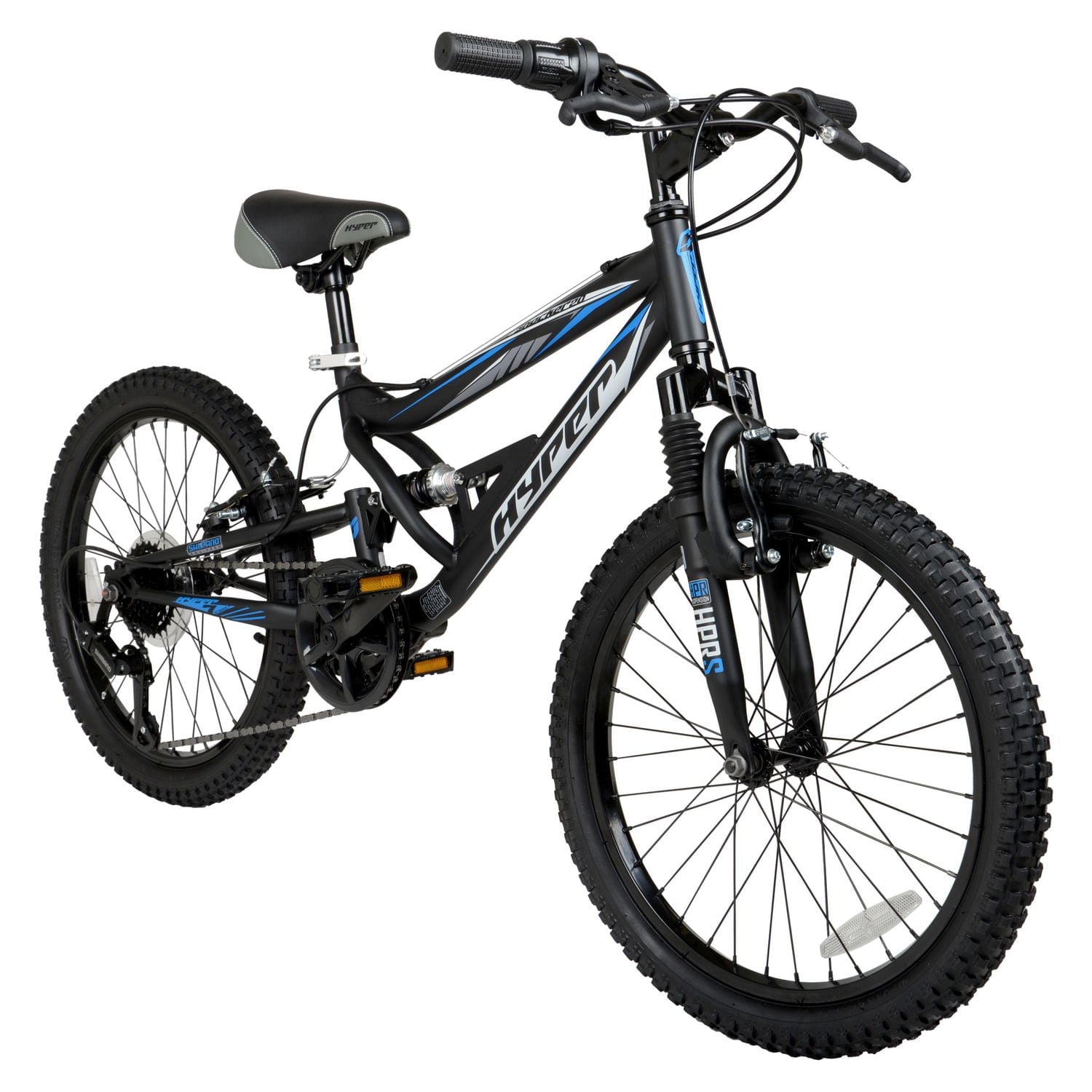 Hyper Bicycles 20" Shocker Mountain Bike. Kids Age Group 8-13, Black, Child, 20IN HYPER SHOCKER BOYS