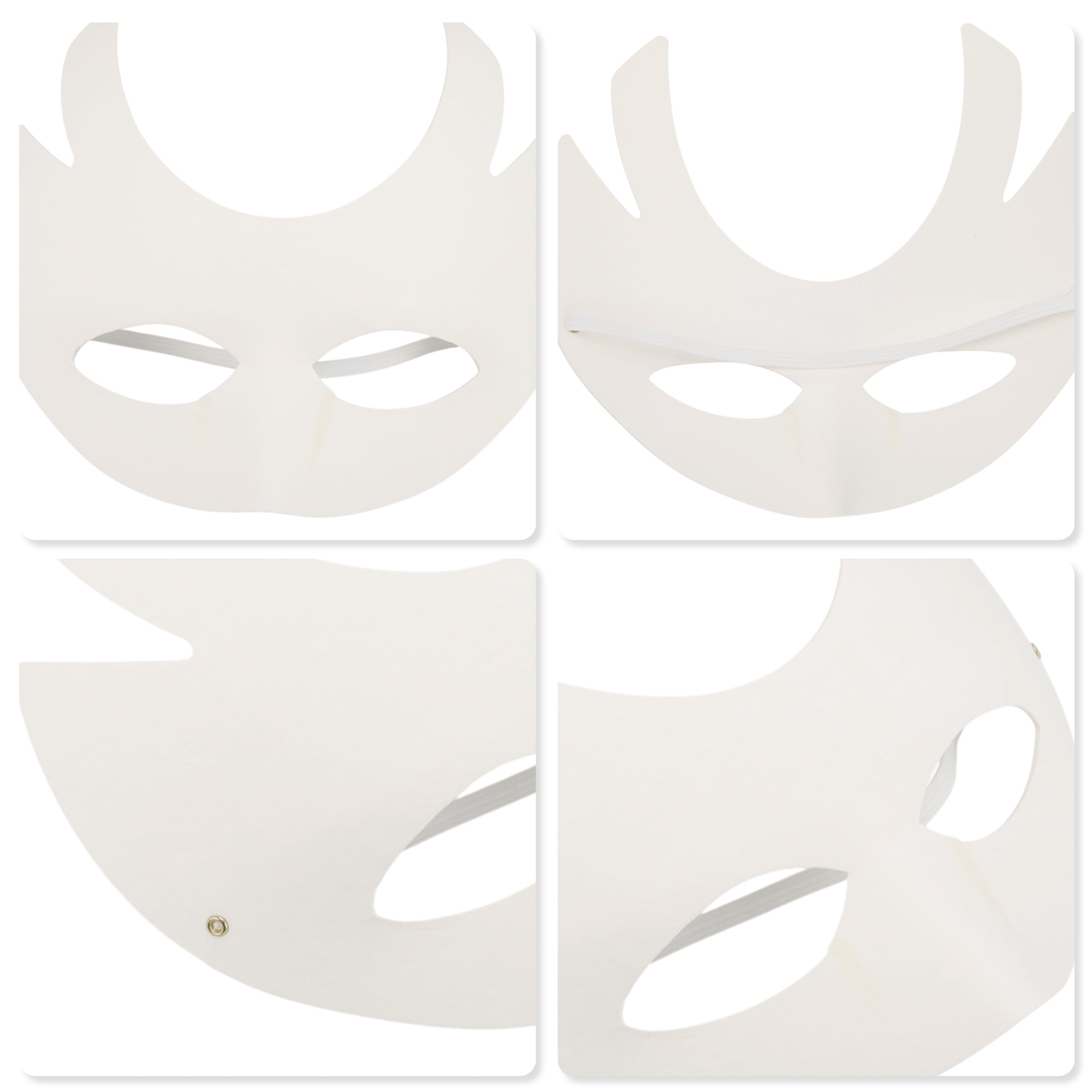 Unique Bargains 1 Pack Elegant Hand-Painted Party Mask White Pattern 17