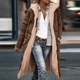 thumbnail image 2 of Kixjoy Coffee Womens Fleece Jacket Long Sleeve Thick Plus Size Puffer Jackets Winter Fashion Zip Up Fleece Coat Heavyweight Hooded Jackets with Pockets, Coffee XL, 2 of 6