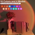 thumbnail image 2 of Sunset Lamp,Sunset Light Projector,Sunset Projection lamp with RGB 16 Color Rainbow Sunset Light Projection Night Light,LED Light for Bedroom Living Room Decors (16Color), 2 of 5