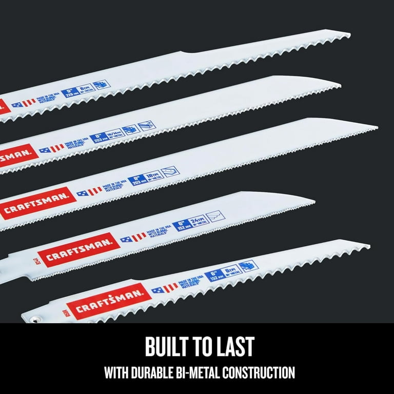 Craftsman reciprocating online saw blades