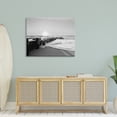 thumbnail image 2 of Stupell Indtries Beach Tide Sea Foam Landscape Black White Photography,48 x 36,Design by Natalie Carpentieri, 2 of 6