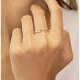 thumbnail image 4 of vylahjewellery 14K Yellow Gold Zig Zag Wedding Ring Dainty Stackable Jewelry for Women Round Cut Moissanite Diamond Ring Engagement Rings Modern Adjustable Band, 4 of 5