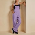 thumbnail image 6 of akafmk Womens Overalls Adjustable Strap Bib Overall Wide Leg Long Pant Cargo Jumpsuit with Multiple Pockets Casual Daily Outfit, Size S, 6 of 7