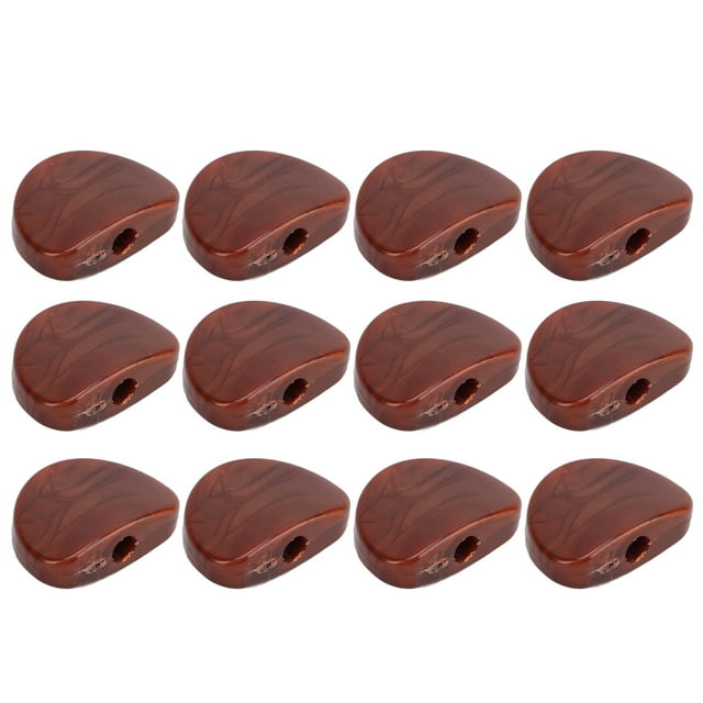 Tuning Button, Plastic + Metal Long Service Life Texture Tuner Machine Head Buttons Sturdy for Folk Guitars Agate Red,Pearl White,Coffee
