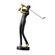 thumbnail image 4 of Figura de golf, adorno artístico, regalos para el hogar, decoración de golfista, escultura de resina para artes Negro B, 4 of 9