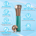 thumbnail image 2 of iMusthav Facial Hair Remover – New designed 20mm Painless Shaver 18K gold-plated dual ring razor, USB rechargeable with 360° LED for face, lip & chin., 2 of 8