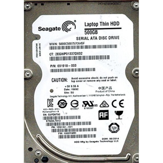 seagate st500lt012 p/n: 1dg142-021 f/w: 1003yam1 500gb su