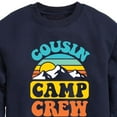thumbnail image 3 of Instant Message - Camping - Cousin Camp Crew - Toddler & Youth Crewneck Fleece Sweatshirt, 3 of 6