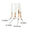 thumbnail image 4 of 200 Feet (60 Meter) - Insulated Solid Copper THHN / THWN Wire - 12 AWG, Wire is Made in the USA, Residential, Commerical, Industrial, Grounding, Electrical rated for 600 Volts - In White, 4 of 9