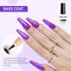 thumbnail image 2 of Set de esmaltes en gel para uñas JODSONE Top Coat Base Coat 10 ml x2, 2 of 7