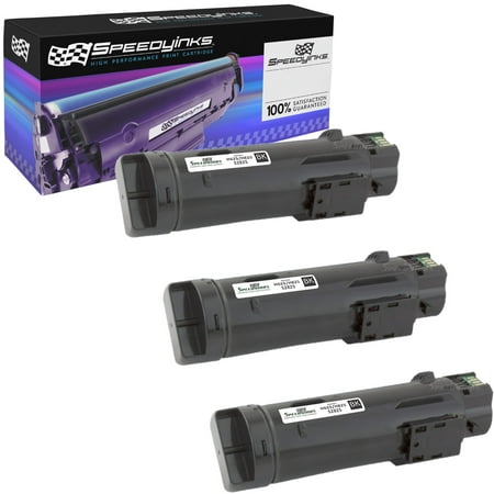 SpeedyInks - 3PK Compatible Black Toner Cartridge N7DWF for Dell H625/H825 Laser Printers for use in Dell H625cdw,Dell H825cdw,Dell S2825cdn