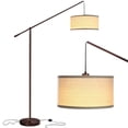 thumbnail image 1 of Brightech Hudson 2 Contemporary Hanging Arc Floor Lamp with LED Bulb, Bronze, 1 of 12