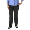 Women's Plus-Size Simply Comfort Waist Fit Straight Leg Knit Pant, Available in Medium, Petite, and Long Lengths