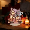 thumbnail image 6 of Valentine's Day Decorations Valentine's Day Fairy Flower House Couple Acrylic 2D Statue Collection 1Pcs Anniversary Wedding Valentine's Day Figurine Gifts Home Table Ornaments, 6 of 7