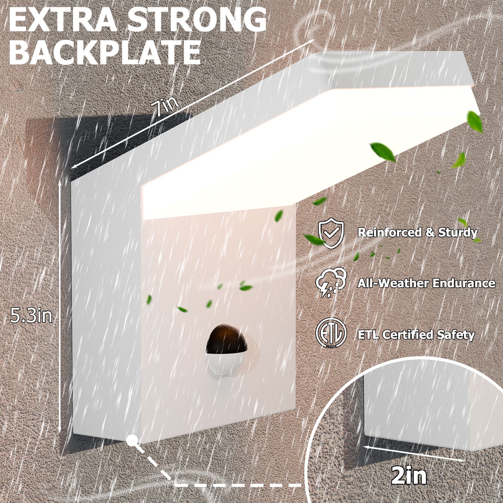 Wall Light Outdoor LED Wall Mount Lamp Wall Sconce with Motion Sensor