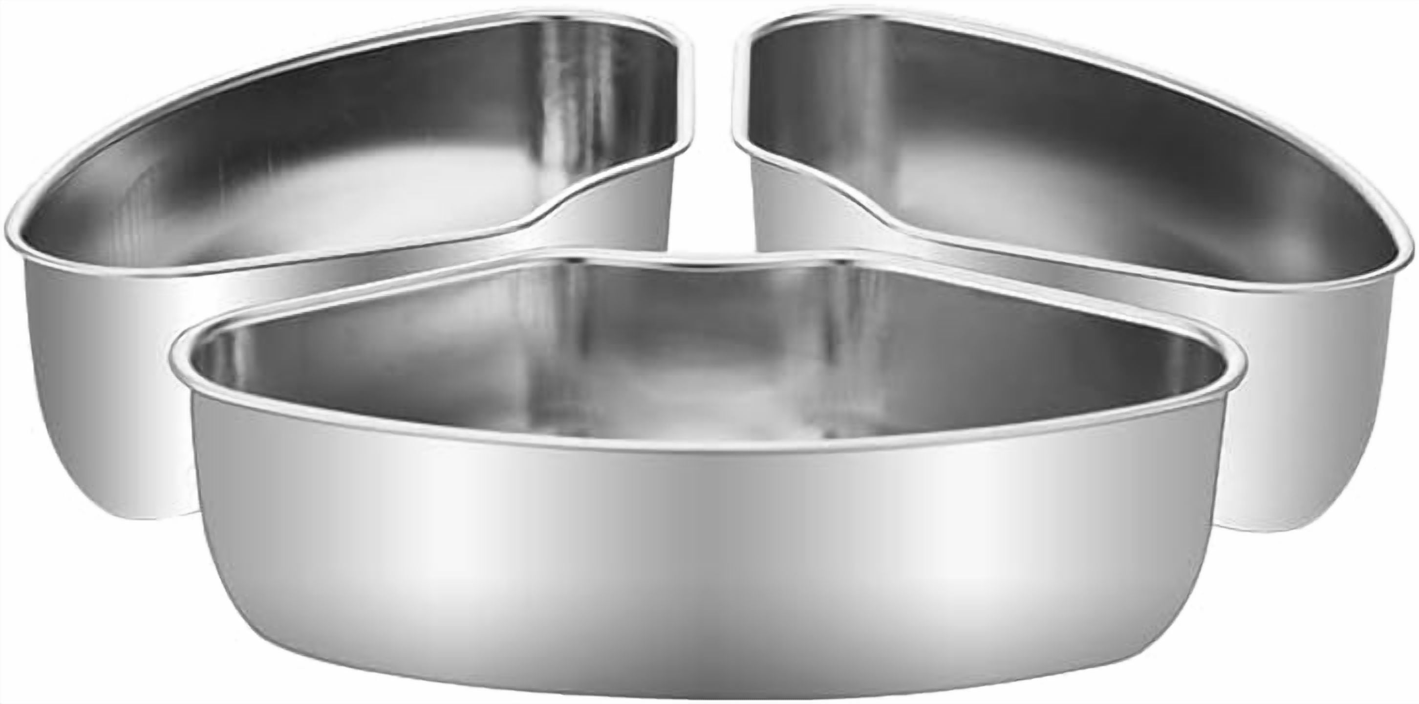 ABPETE  Individual Food Steamer Box Tray Set, 3pack Stainless Steel Mini Steamer Cookers Insert Pot Food Holder for Instant Pot n Air Fryer to Quick Prepare Meal