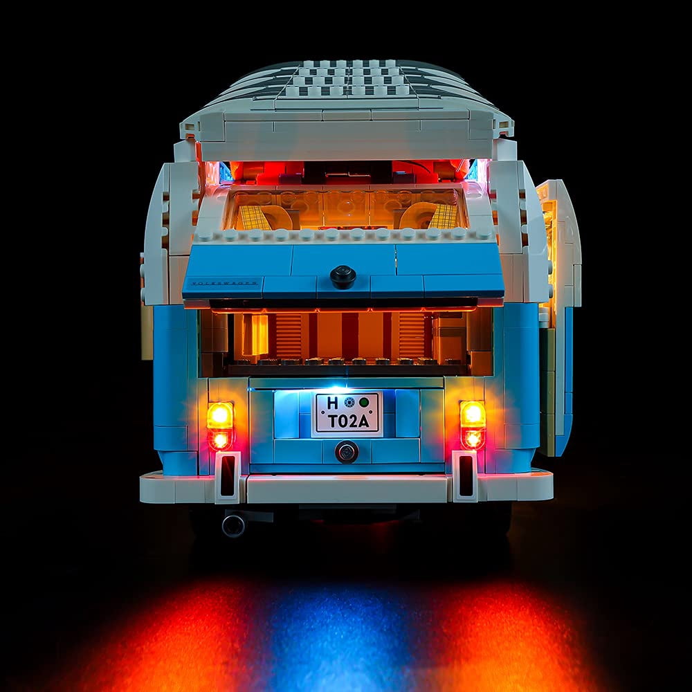 Dobegin Led Lighting Kit only - Lights Set Designed for Lego Volkswagen T2 Camper Van 10279 Building Kit - No Model (Classic Version)