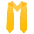 thumbnail image 1 of TOPTIE Unisex Adult Plain Graduation Stole 58" Long, Gold, 1 of 3