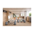 thumbnail image 4 of Pemberly Row Transitional Metal Mobile Trapezoid Desk in White Finish, 4 of 5