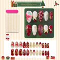 thumbnail image 4 of Press on Nails Sutaozhi Christmas Medium Almond 30 unidades, 4 of 8