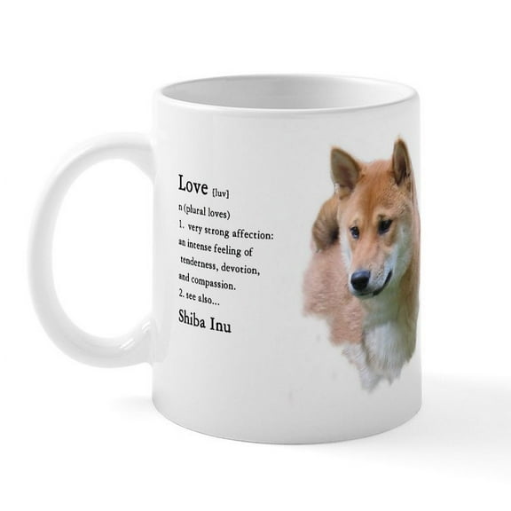 CafePress - Shiba Inu Love Mug - 11 oz Ceramic Mug - Novelty Coffee Tea Cup