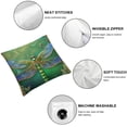 thumbnail image 4 of BANET Pendant Floral Square Throw Pillow Covers, Green Decorative Couch Pillows Protector Case with Hidden Zipper,Print Throws Cushion Cover for Bed Sofa 18x18in, 4 of 5