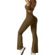 thumbnail image 1 of Mono con el trasero fruncido para mujer - Mono sin mangas y sin costuras para el gimnasio - 87 % nailon, tallas S-XL - Diseño sexy sin espalda para hacer ejercicio/ir de fiesta, 1 of 6