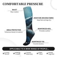 thumbnail image 3 of Lsque 3D Realistic Shark Pattern Sport Compression Socks for Men & Women 15-20 mmHg Knee High Nurse Pregnant Running Medical and Travel Athletic, 3 of 6