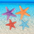 thumbnail image 3 of Figuras Marinas 4 Piezas Simulación Estrella Pez Modelo Acuario Decoración Mano de Obra Fina Magideal Figuras Marinas, 3 of 7