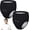Black, variant on Pukitry 2 Pcs Reusable Adult Swim Diapers Special Needs Cloth Diaper Covers Washable Nappy Trunks Waterproof Leakproof for Postpartum Women Incontinence Protection Unisex(Black,S)