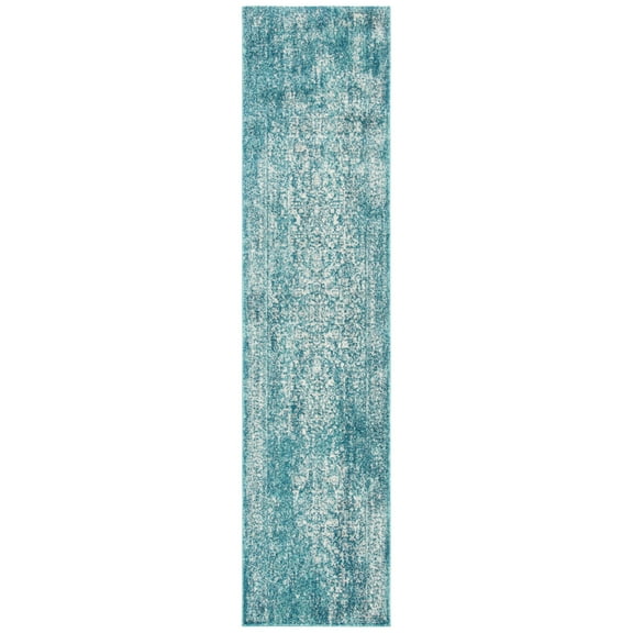 SAFAVIEH Evoke Trena Floral Runner Rug, Blue/Ivory, 2'2" x 9'
